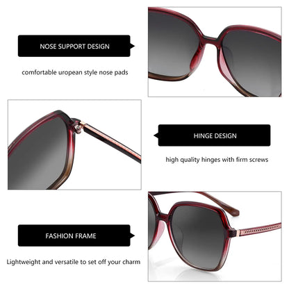 ZENOTTIC Oversized Polarized Sunglasses Big Square Frame