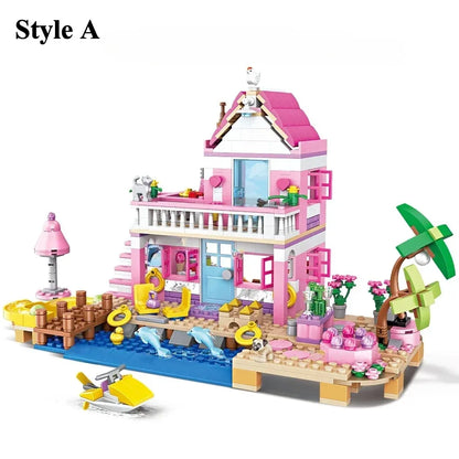 Friends City Tree House Summer Holiday Villa Castle For Kid