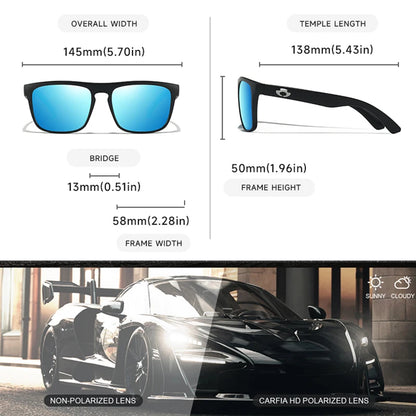BLUE OTTER Polarized UV-Protective Anti-Glare Square