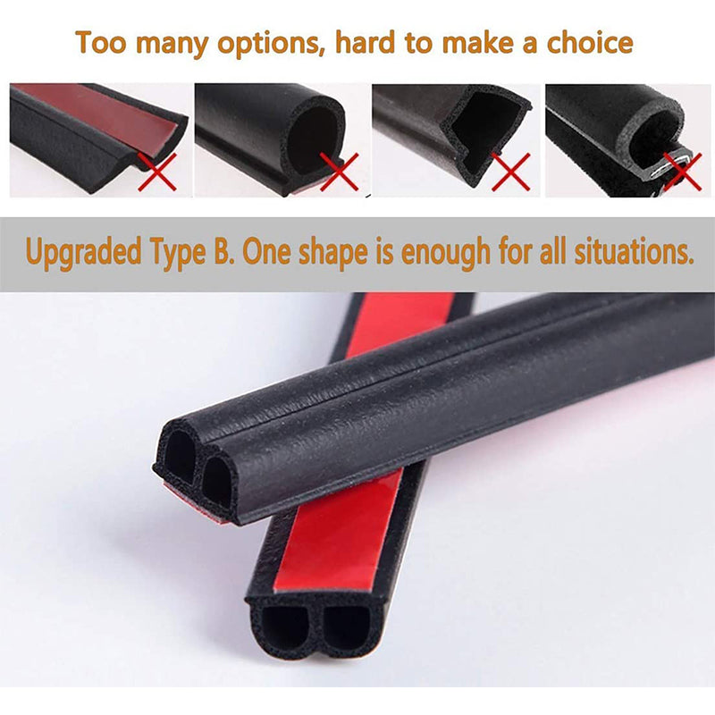 Car Door Seal Strips Noise Insulation Rubber Seals Sticker