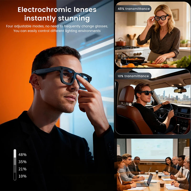 Smart Glasses HD Photo Video OpenAI Record Translation