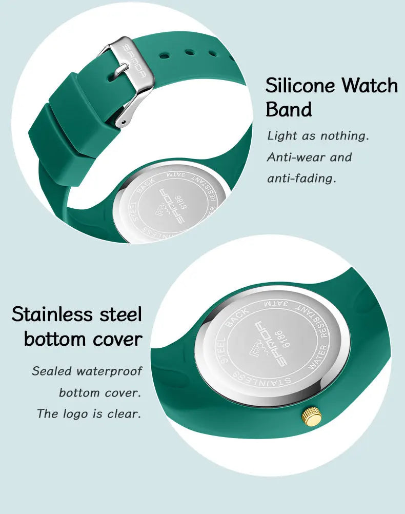 Simple Luxury Student Quartz Watch Clock Gift Outdoor
