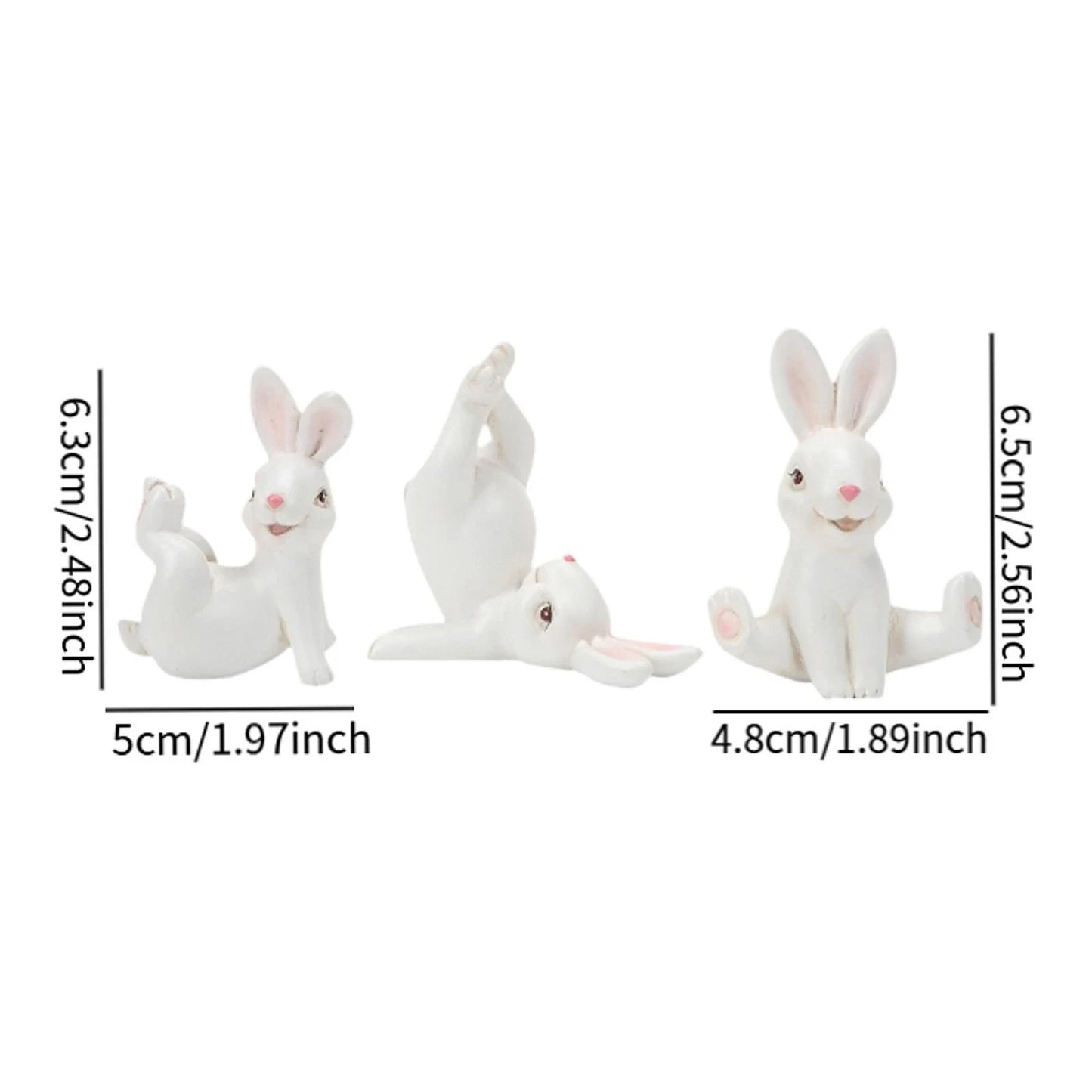 Cute Miniature Bunny Figure Home Decoration
