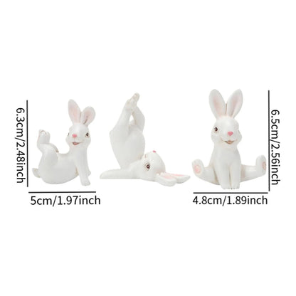 Cute Miniature Bunny Figure Home Decoration