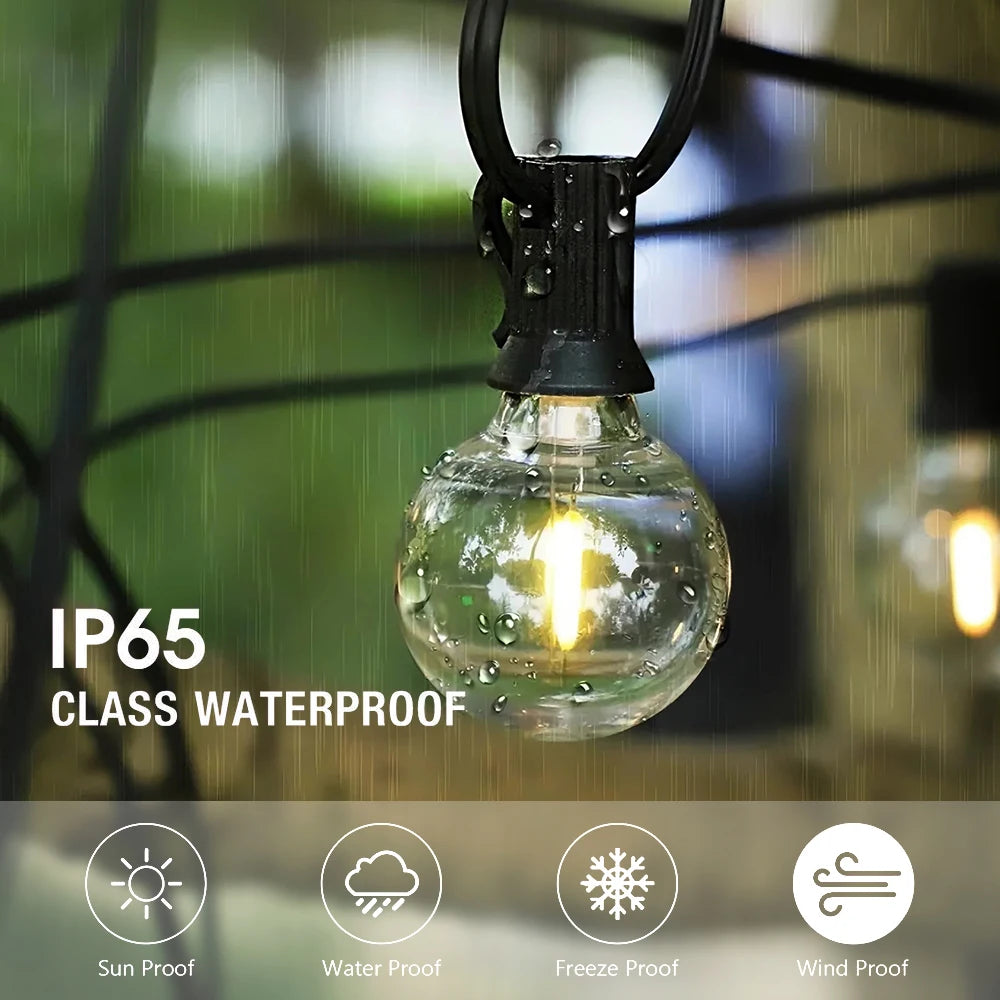 Garland String Lights LED Outdoor Patio String Lights