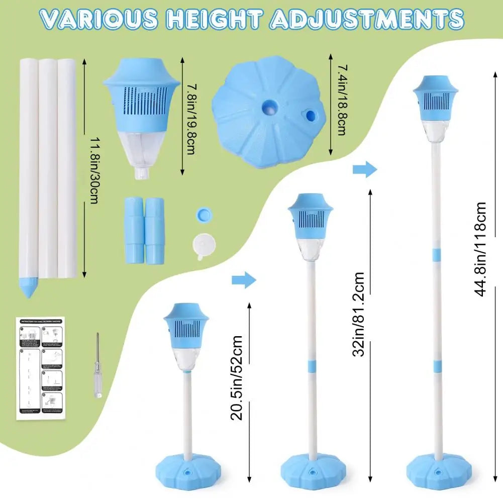 Bubble Machine Stand Automatic Bubble Maker with Night Light