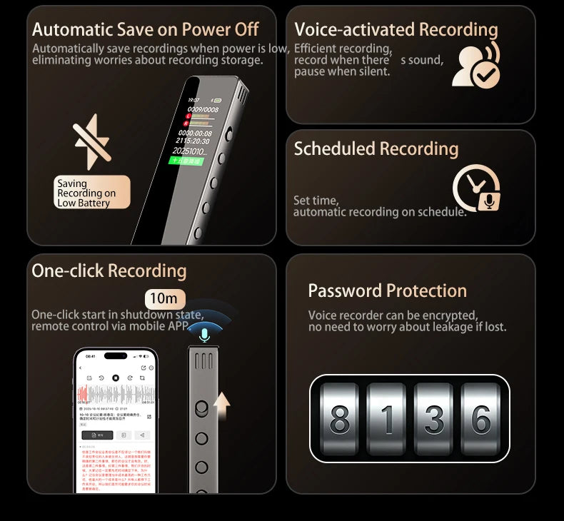 Famue AI Voice Recorder Real-Time Transcription Translation