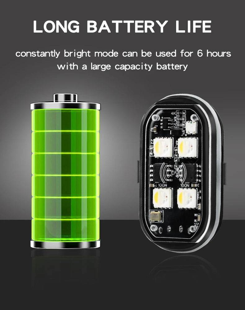 Wireless Light Aircraft Airplane Helicopter Warning Lights