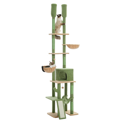 Cactus Cat Tree Floor to Ceiling Tower Scratching Posts
