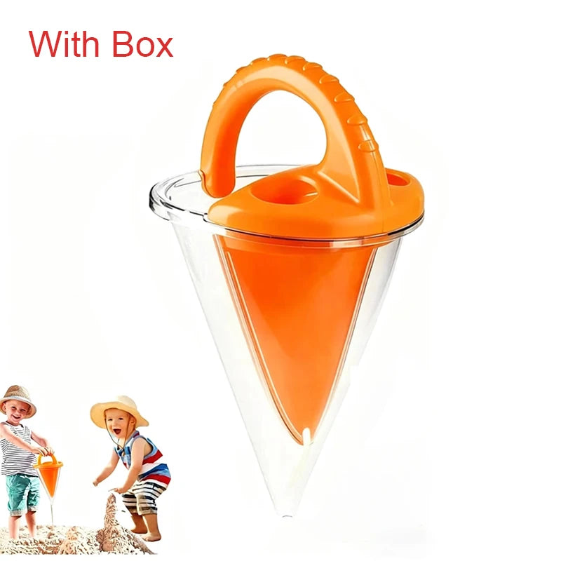 Beach Children Wash Sand Overflow Funnel Outdoor
