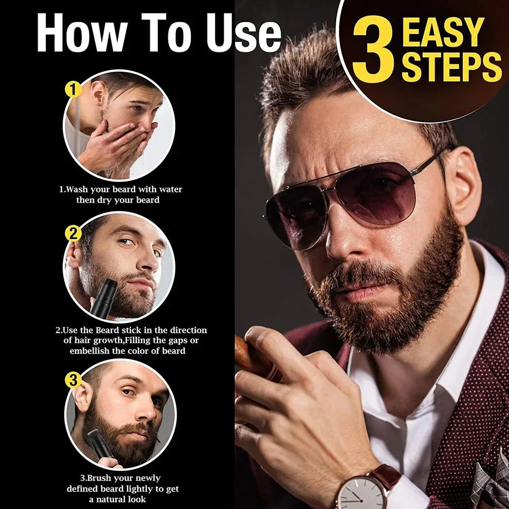 Men Beard Filling Stamp Beard Pencil Filler Moustache