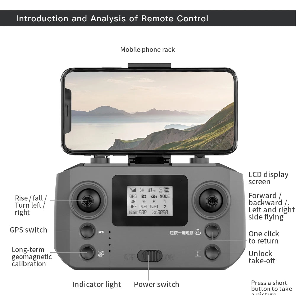 New L600 PRO MAX/PRO GPS Drone 5KM 4K Professional