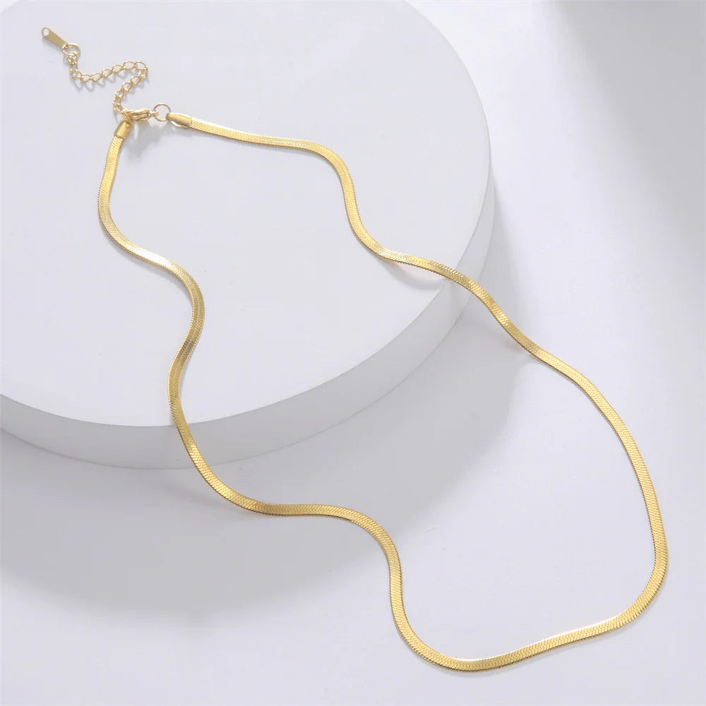 Skyrim Stainless Steel Snake Chain Necklace Trend Jewelry