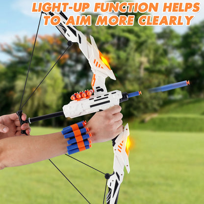 Kids Soft Dart Archery Set with LED Lights Sports