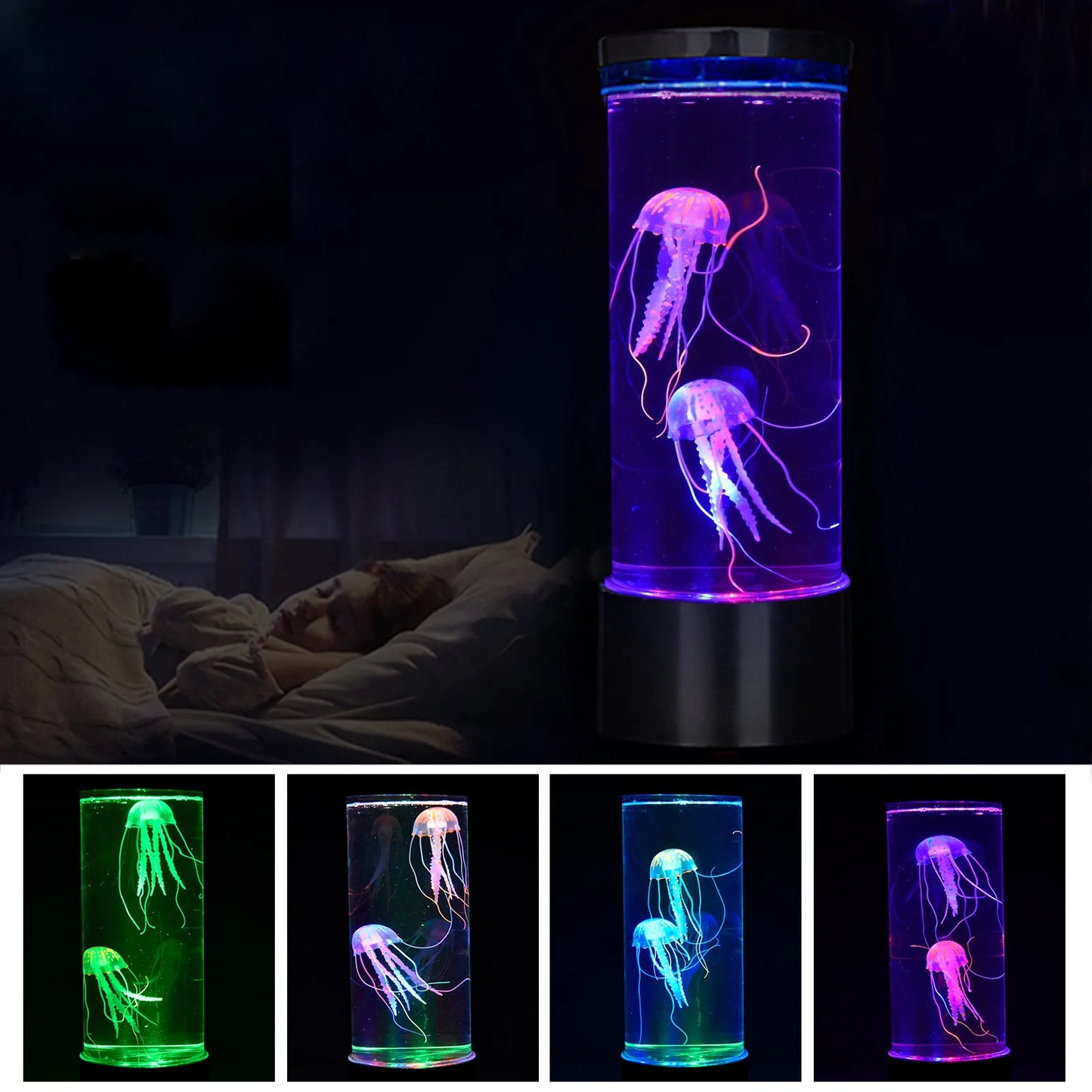 Fantasy USB/Battery Powered Jellyfish LED Lamp