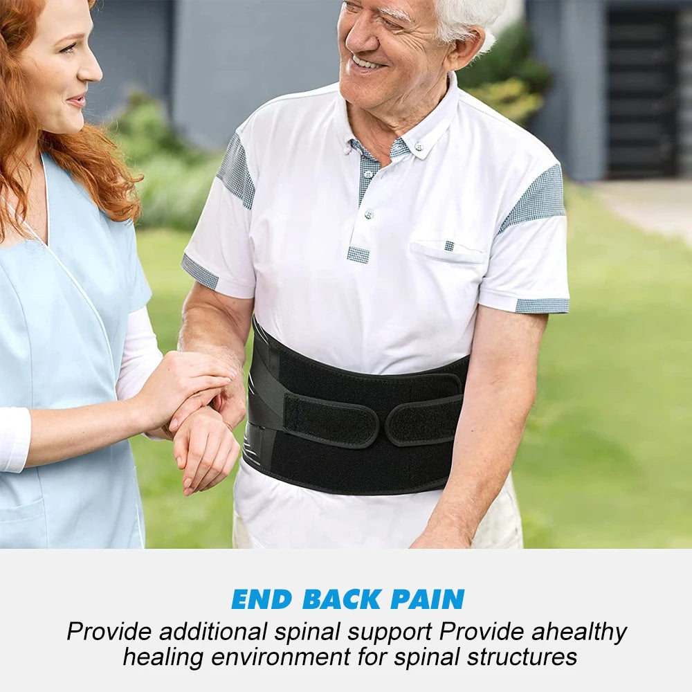 Back Brace for Lower Back Pain Lumbar Pad - Back Support Belt