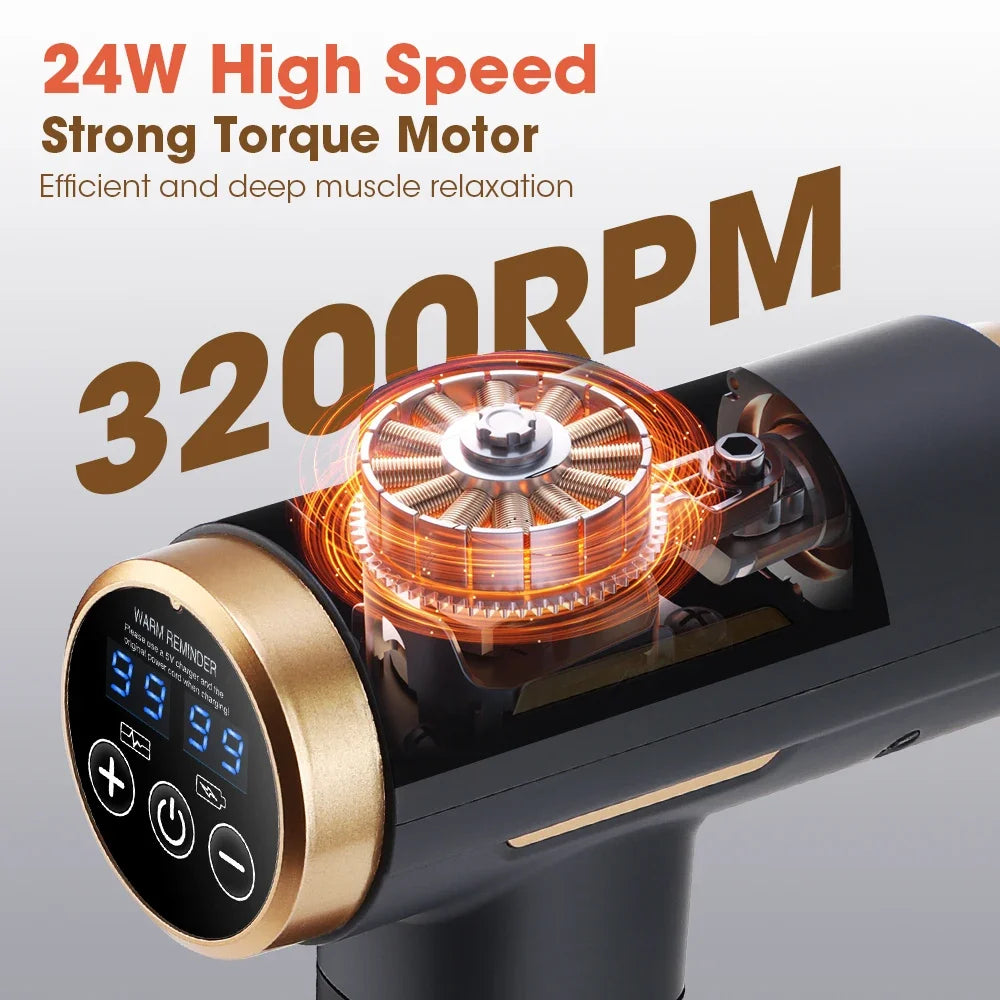 Electric Fascia Gun Head Deep Tissue Massager