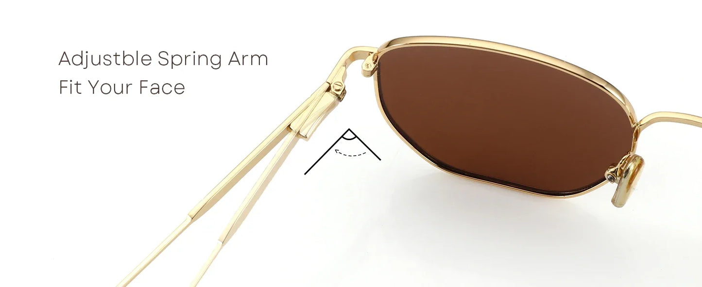 Fashion Hexagon Polarized Retro Sunglasses for Men Women-Vintage