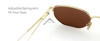 Fashion Hexagon Polarized Retro Sunglasses for Men Women-Vintage