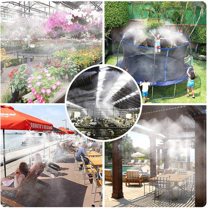 DIY Outdoor Nebulizer Garden Sprayer Misting Cooling System