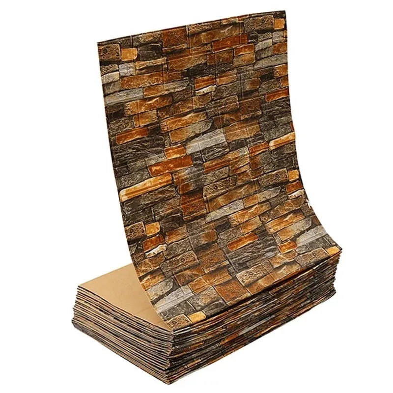 Retro 3D Wall Sticker Imitation Brick Plane Wall Sticker