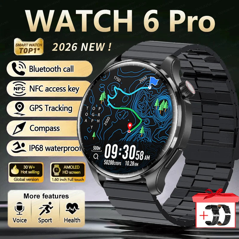 New GPS SmartWatch BluetoothCall IP68 Waterproof Men Women