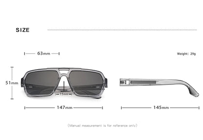 New Arrival Square Sunglasses TR90 Frame Glasses Photochromic