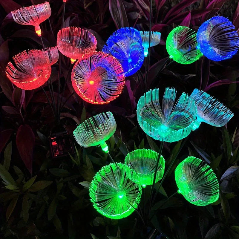 Solar 6LED Fiber Optic Jellyfish Ambient Mood Light