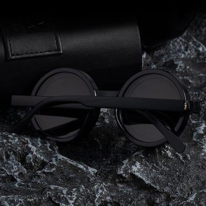 Polarized Small Frame Round Steampunk ND9 Adjustable