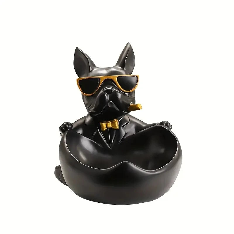 Creative Sunglasses Cool Dog Statue Bulldog Statue