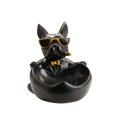 Creative Sunglasses Cool Dog Statue Bulldog Statue
