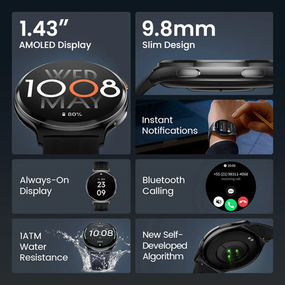 HAYLOU Solar Lite 2 Smartwatch 1.43'' AMOLED Display