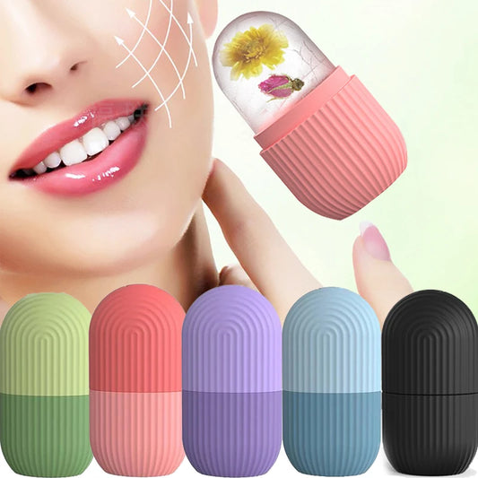 2-IN-1 Silicone Ice Roller Mold Mini Portable Face Cleansing