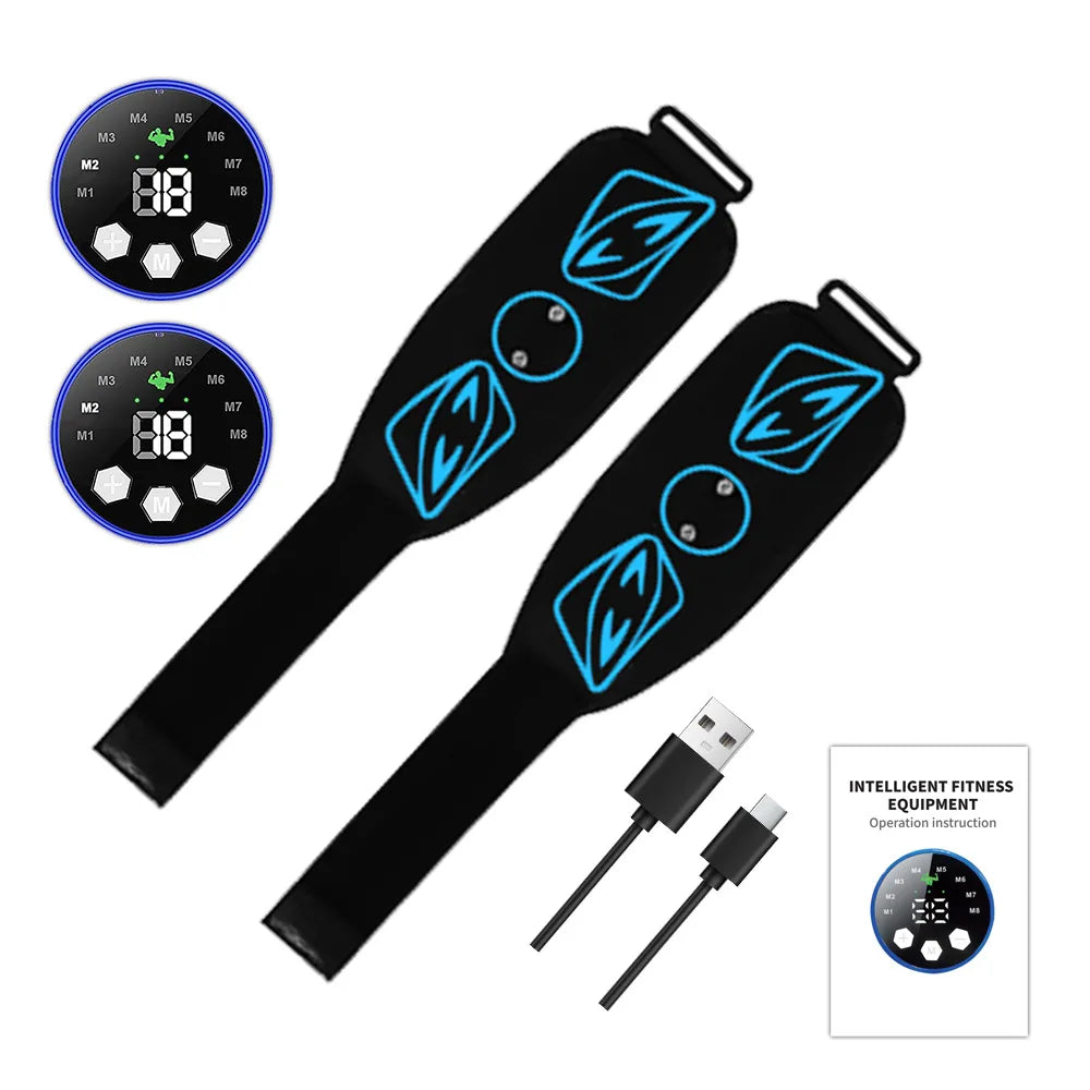 Portable EMS Muscle Stimulator Set – Electric Abdominal Belt