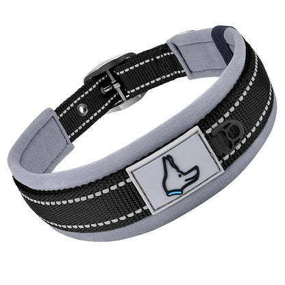 Padded Dog Collars Soft Reflective Wide Pet Collars