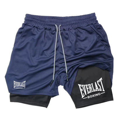 Men's Compression Gym Shorts EVERLAST Printed Sports