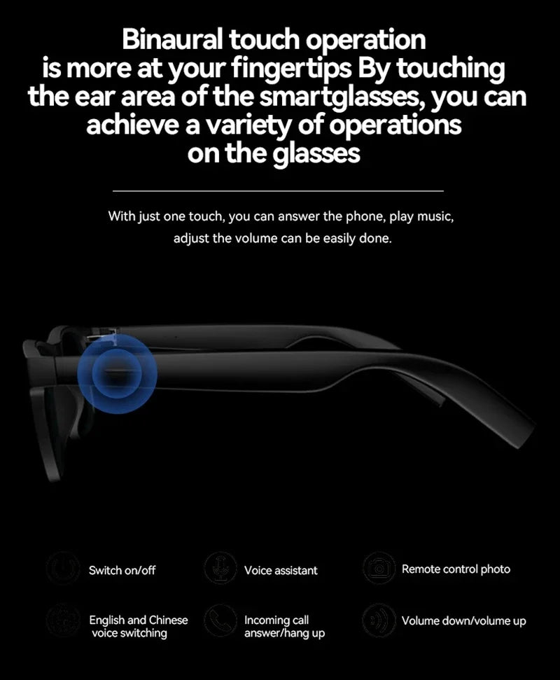 Lenovo AI Smart Wireless Glasses Bluetooth Sunglasses