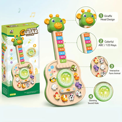 Children's Electronic Guitar Baby Piano with Animal Sounds