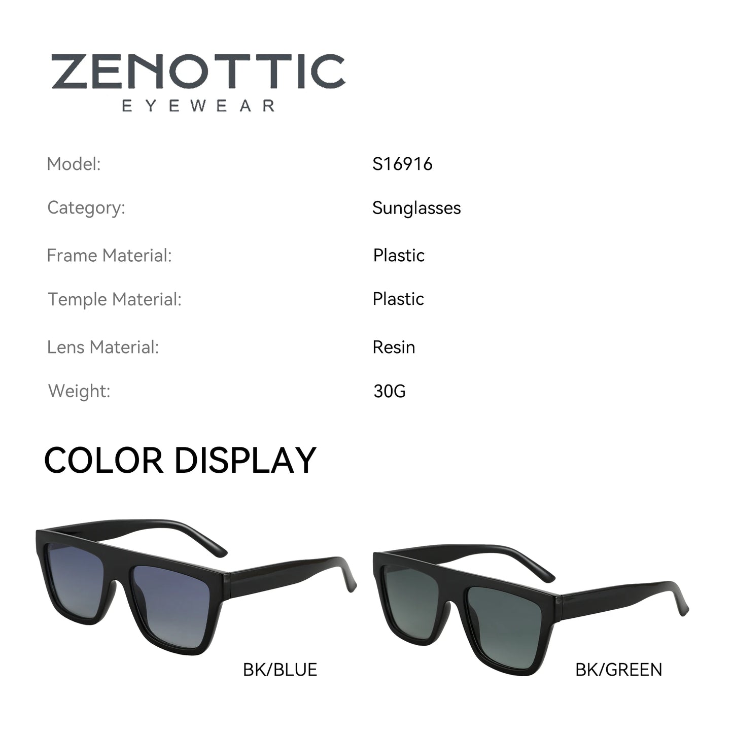 Retro Square Polarized Sunglasses Women Men Acetate