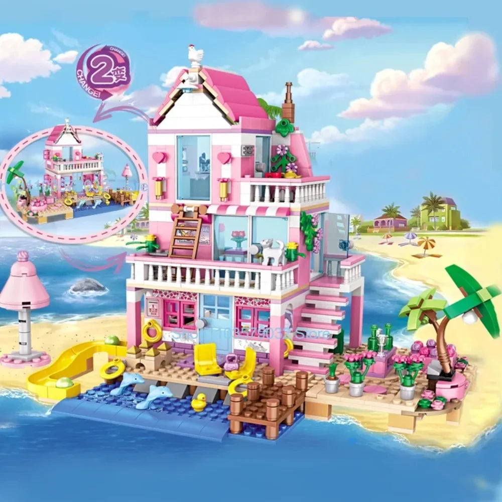 Friends City Tree House Summer Holiday Villa Castle For Kid