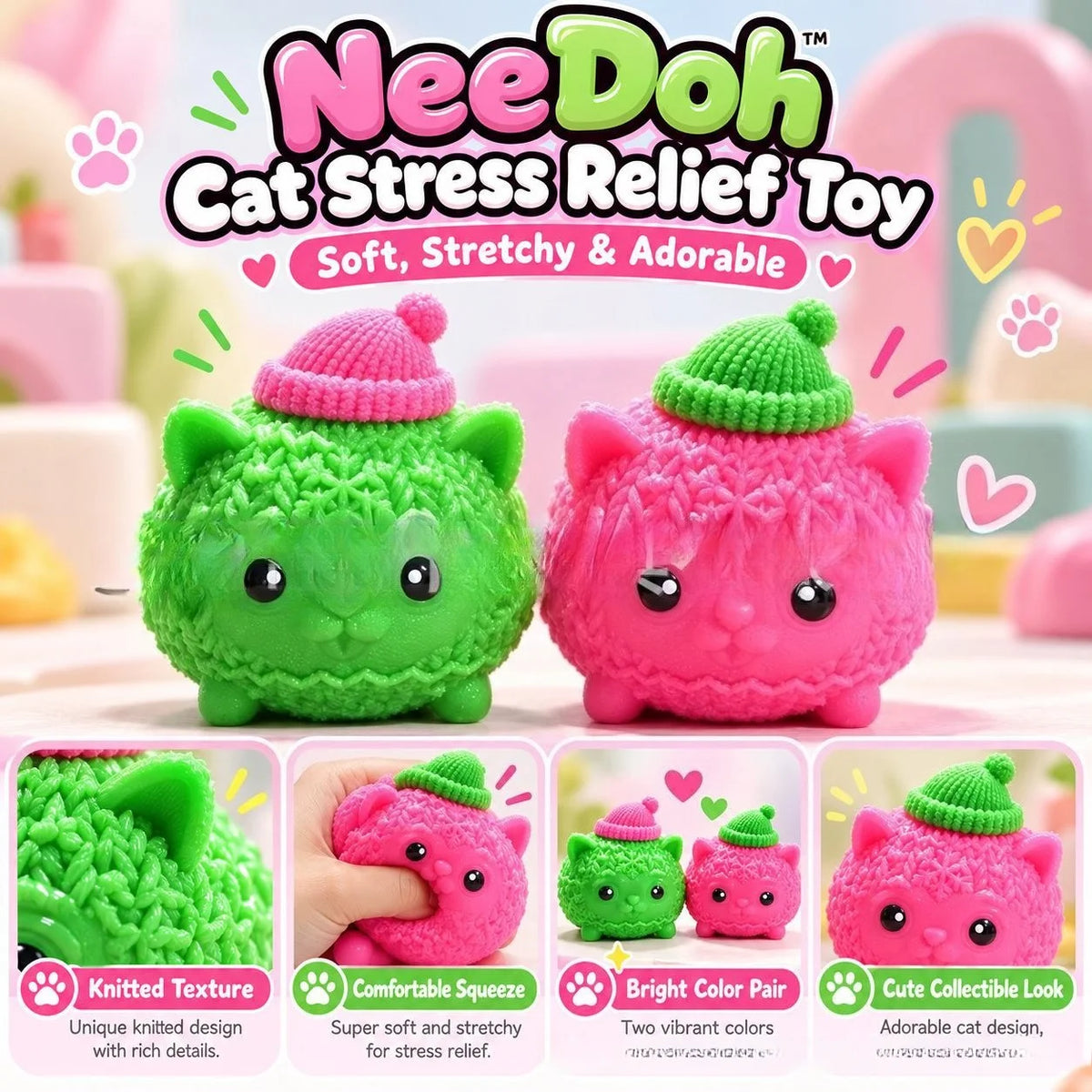 Knittens Slow Rising Squishy Stress Relief Squishy