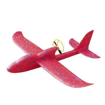 Electric Foam Plane Glider Hand Throw Airplane with LED Light