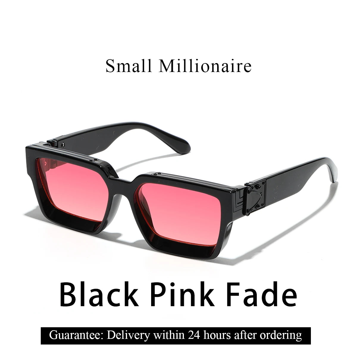 Retro Black Millionaire Shades Luxury Sunglasses