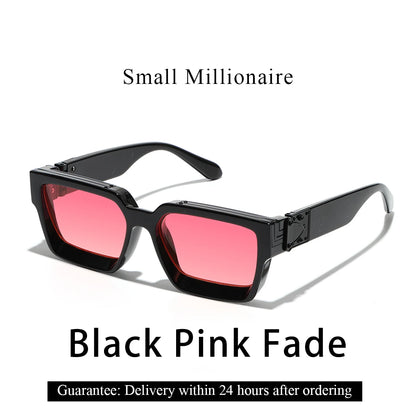 Retro Black Millionaire Shades Luxury Sunglasses