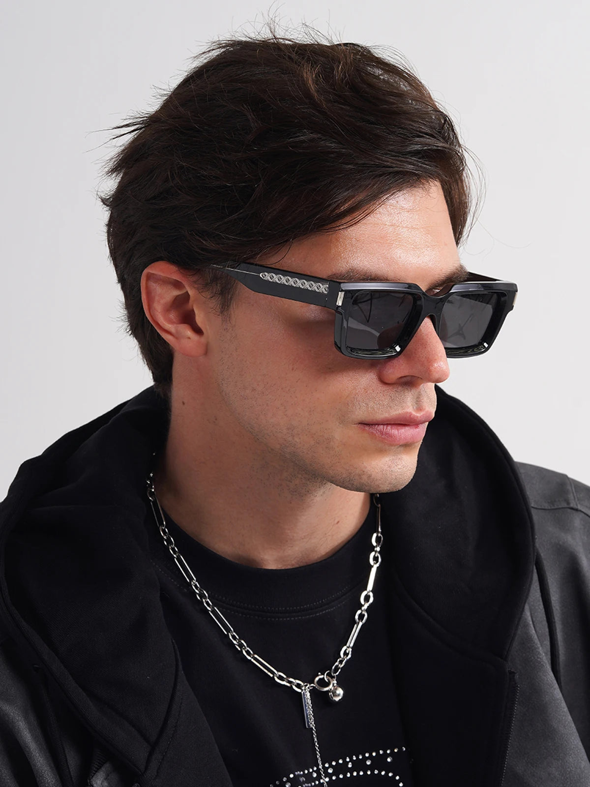 Ruiao retro black designer sunglasses vintage eyewear