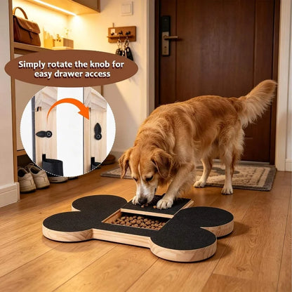 Wooden Pet Scratching Board for Dogs with Built-in Treat