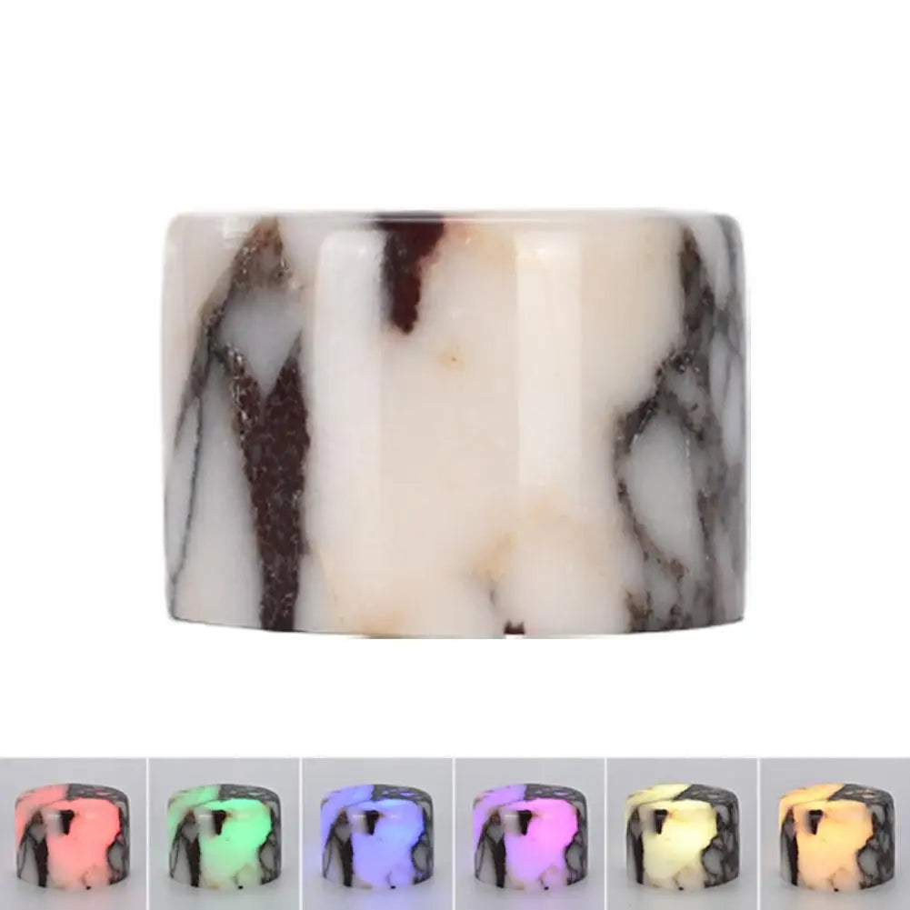 Marble Lamp Luxury Stone Table Lamp Touch Control LED Color