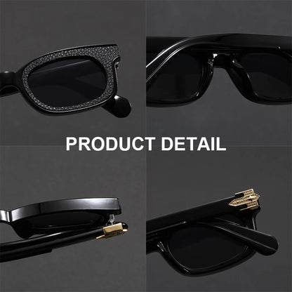 New Fashion Vintage Rectangle Frame Sunglasses Men