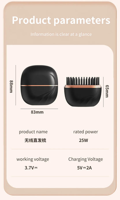 New Mini Straightener Rechargeable Portable Hair Straightener