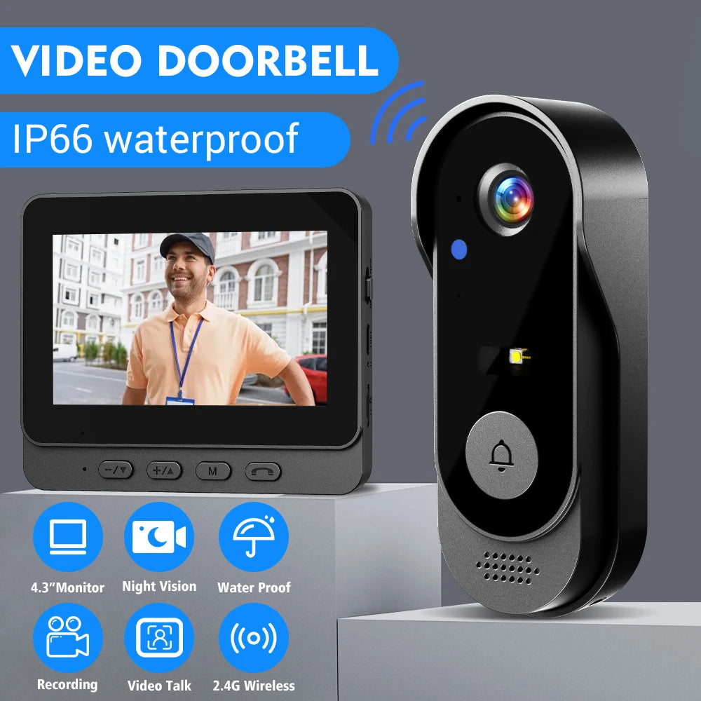 Wireless Video Doorbell Camera Home Security